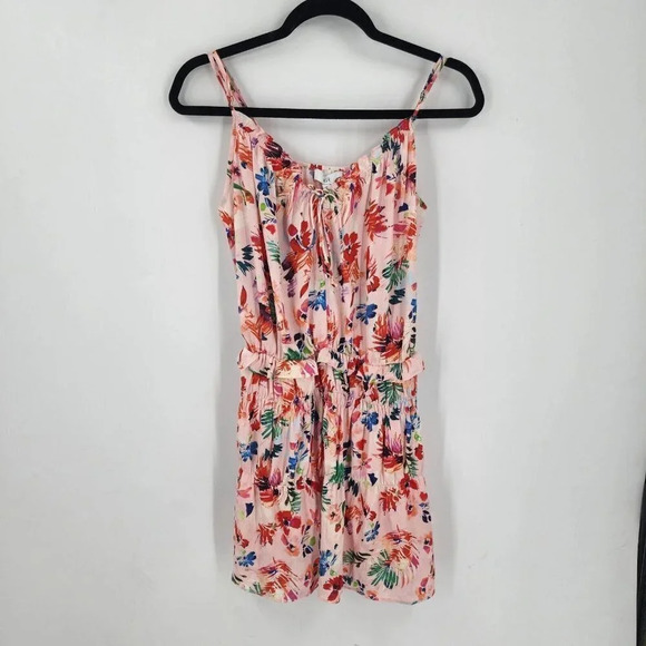 NSR‎ Women's Teddi Floral Blouson Strappy Dress In Multi Size M NWT - Picture 2 of 12